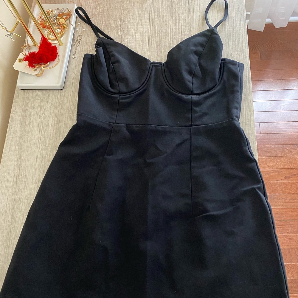 NWOT Princess Polly black novella bustier dress